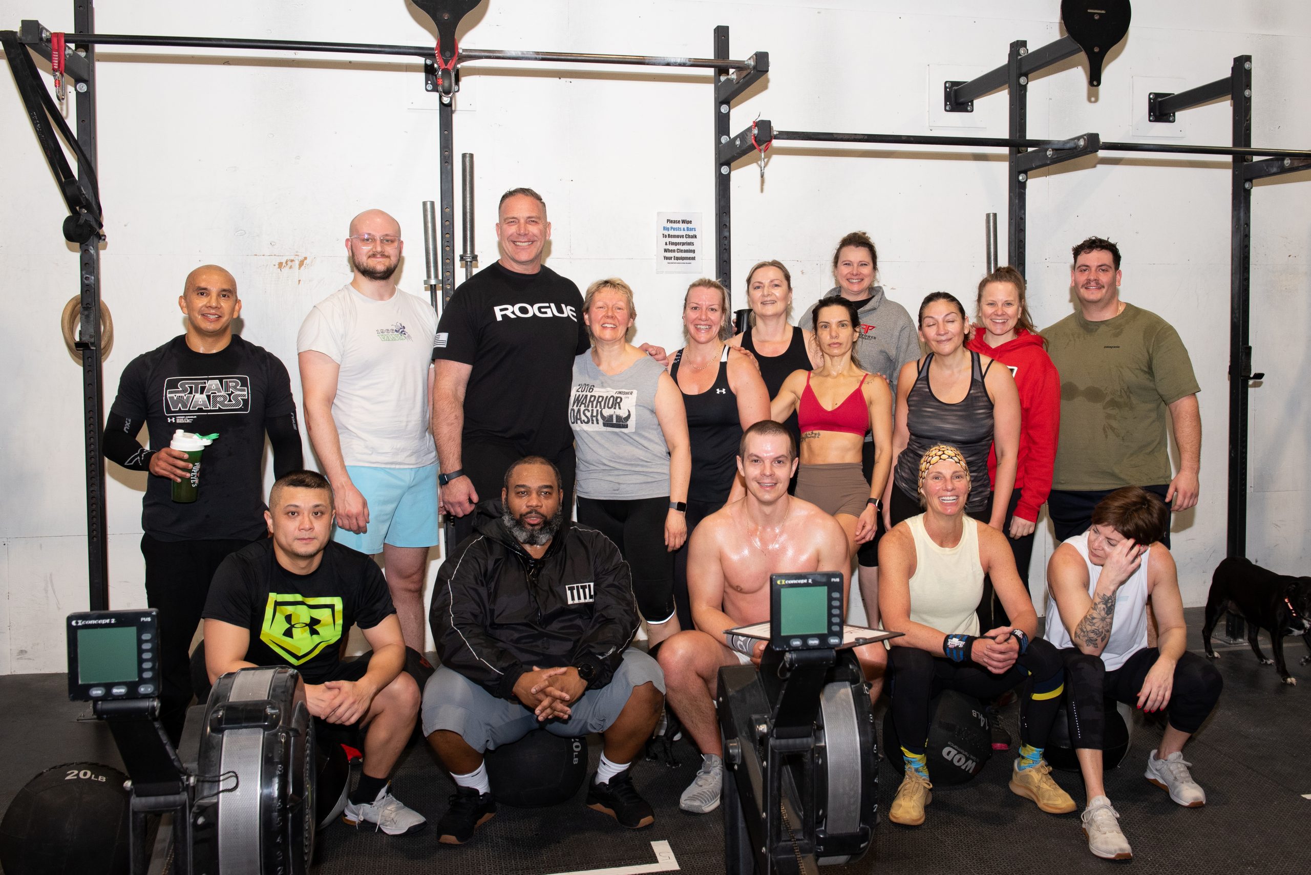 Smiles all around after a hard-earned workout