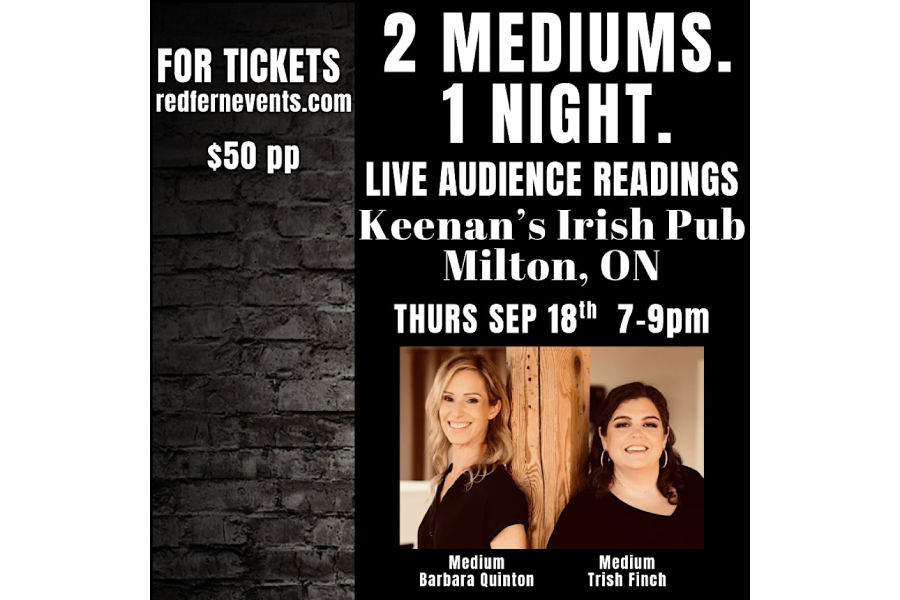 2 Mediums. 1 Night. Live Audience Mediumship Readings