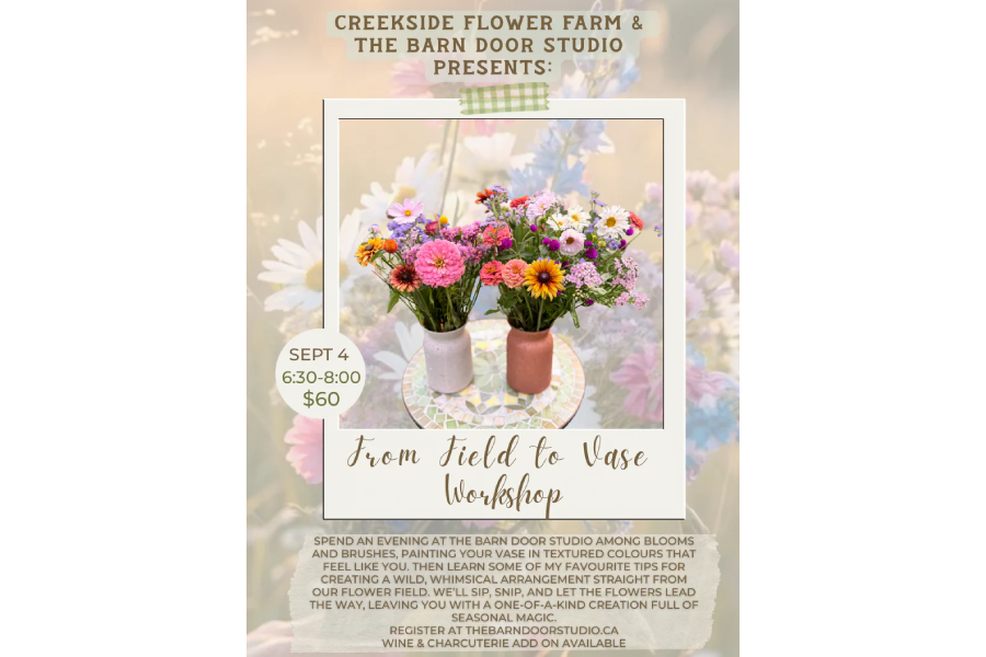 From Field to Vase Workshop @ The Barn Door Studio