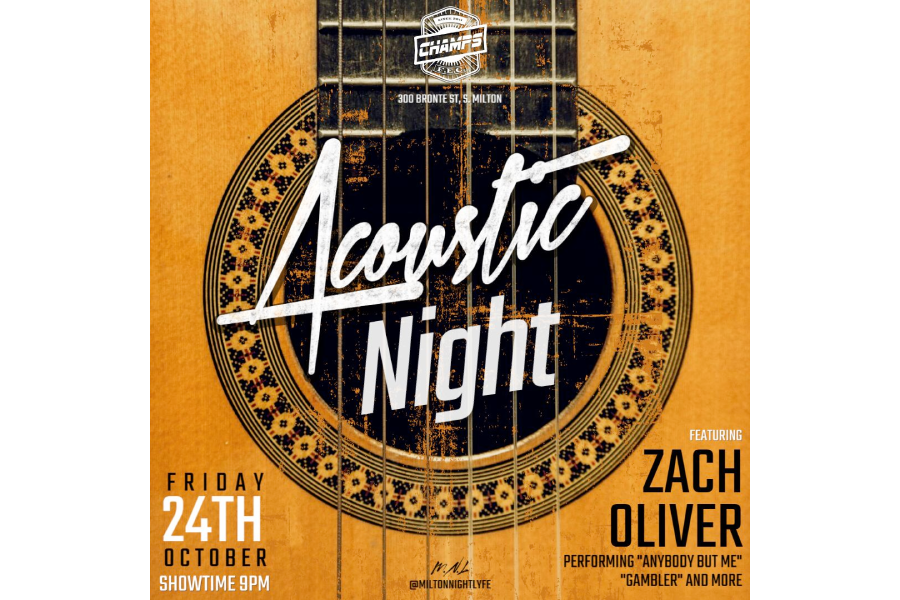 Acoustic Night with ZACH OLIVER