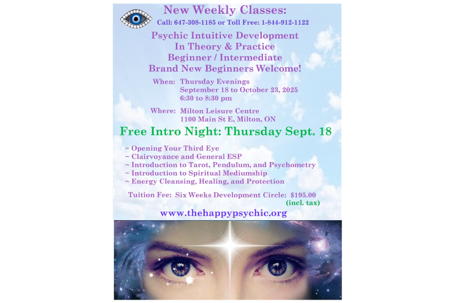- Psychic Classes ~ Free Intro Night Sept. 18, 2025