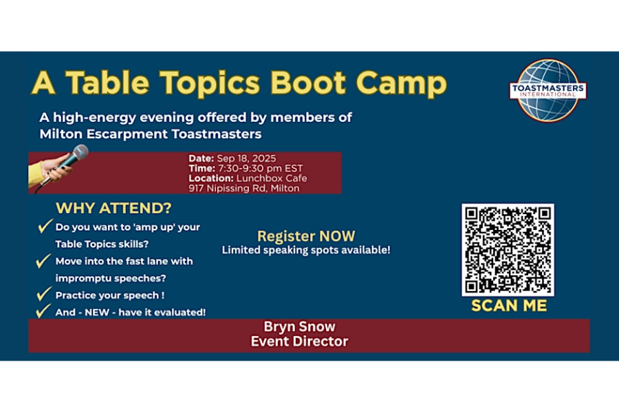 Table Topic Boot Camp