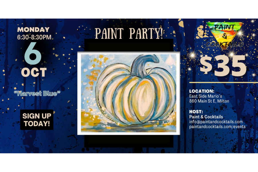 👩🎨 Paint Night At East Side Mario’s, Milton 🎨