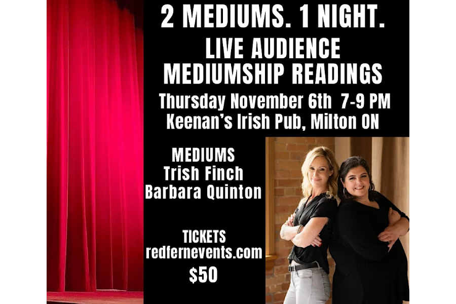 2 Mediums. 1 Night. Live Audience Mediumship Readings