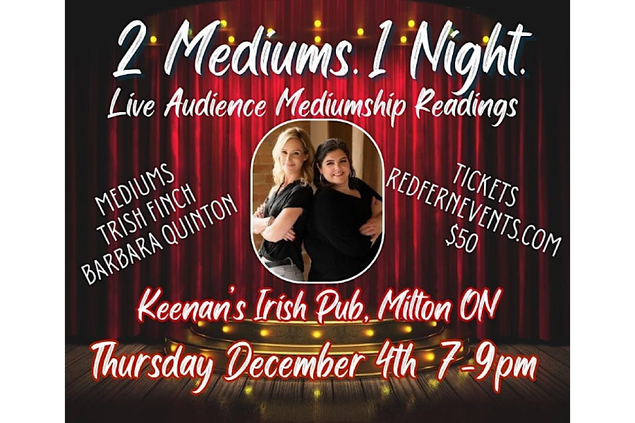 2 Mediums. 1 Night. Live Audience Mediumship Readings