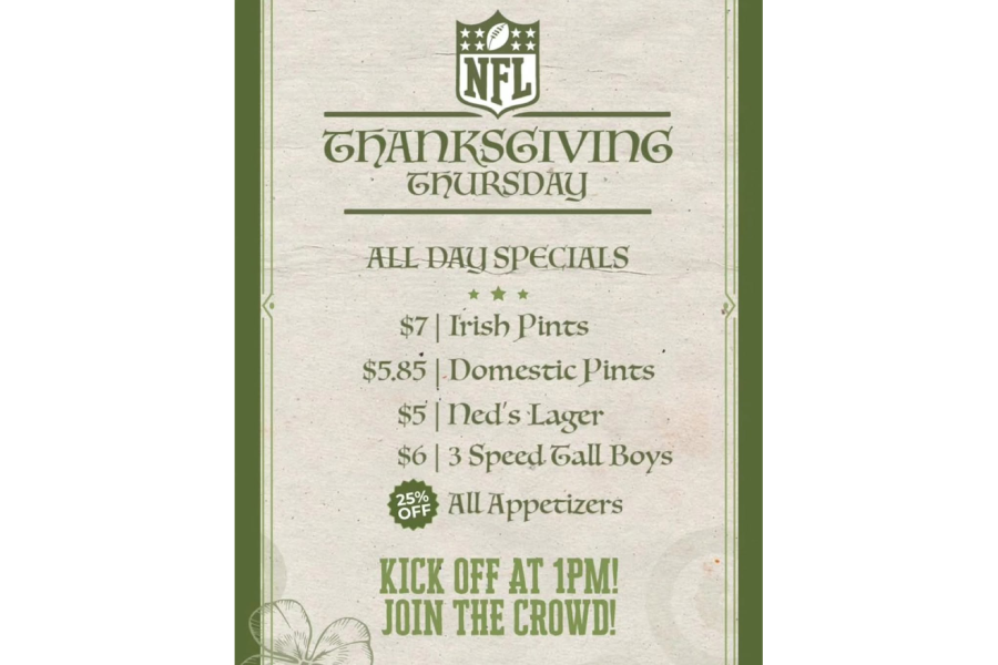 Thanksgiving Thursday @ Ned Devine's