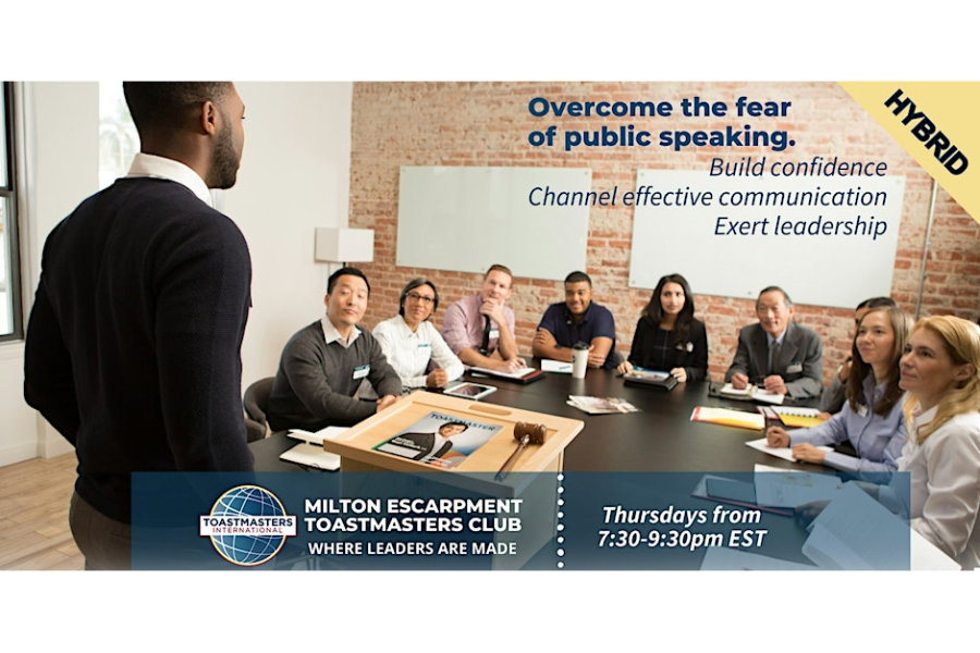 Milton Escarpment Toastmasters: Hybrid Public Speaking and Leadership