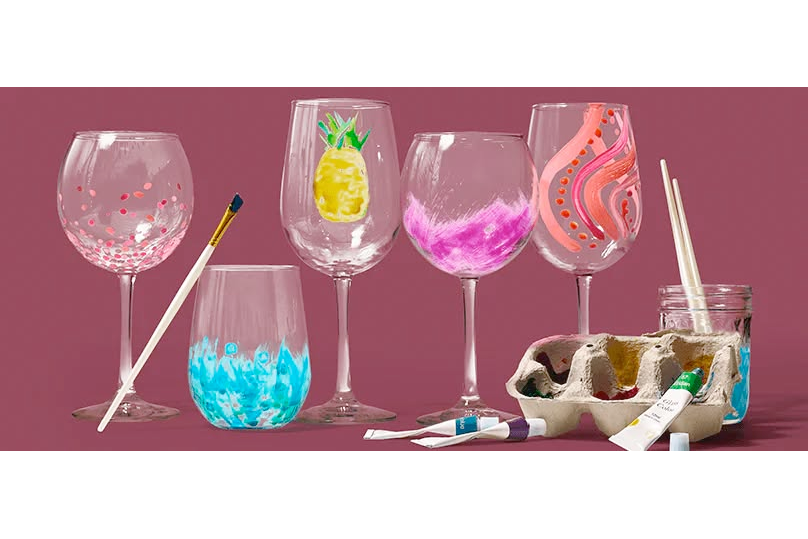 Paint a Wine Glass and Wine Flight Night