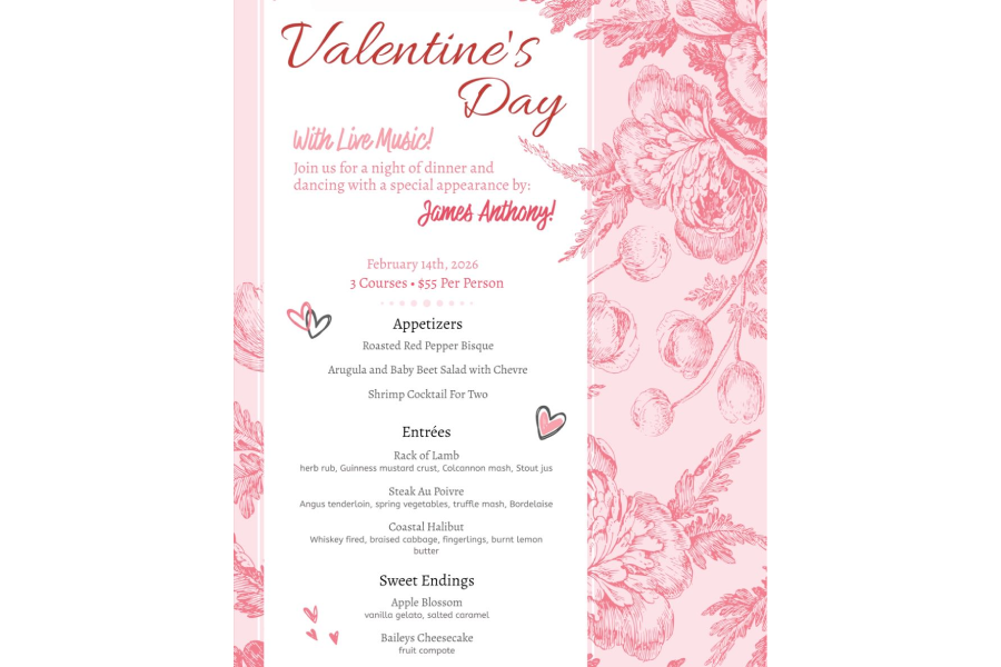 Valentine's Day Dinner @ Ned Devine's Irish Pub