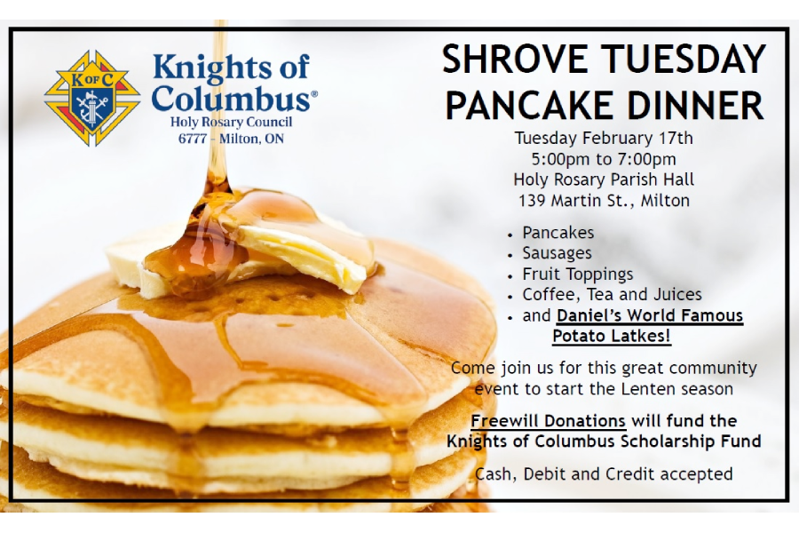 Shrove Tuesday Pancake Dinner