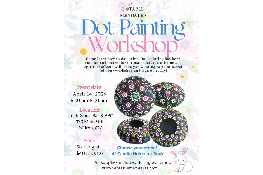 Milton-Hoppy Dots & Spring Bloom Dot-Painting Workshop