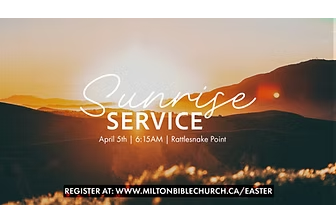 Sunrise Service