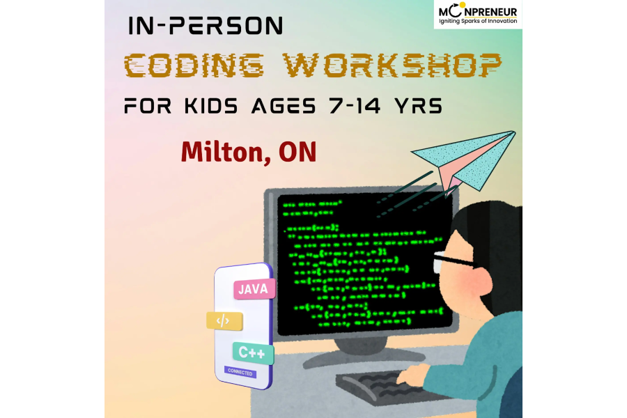 In-person Free Coding Workshop For Kids (7-14 yrs)
