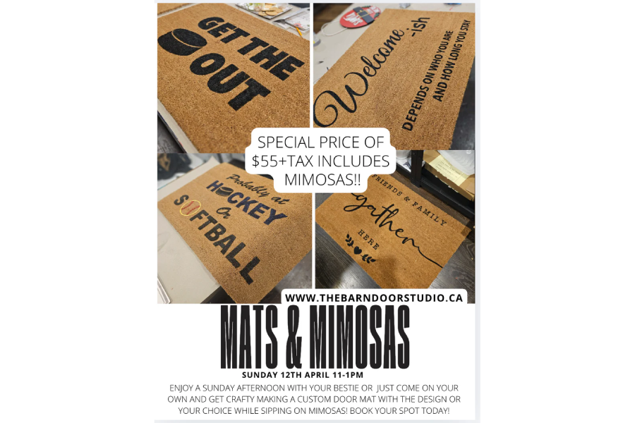The Barn Door Studio Mats and Mimosas
