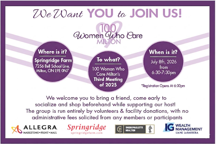 100+ Women Who Care Milton - 3nd Meeting of 2026