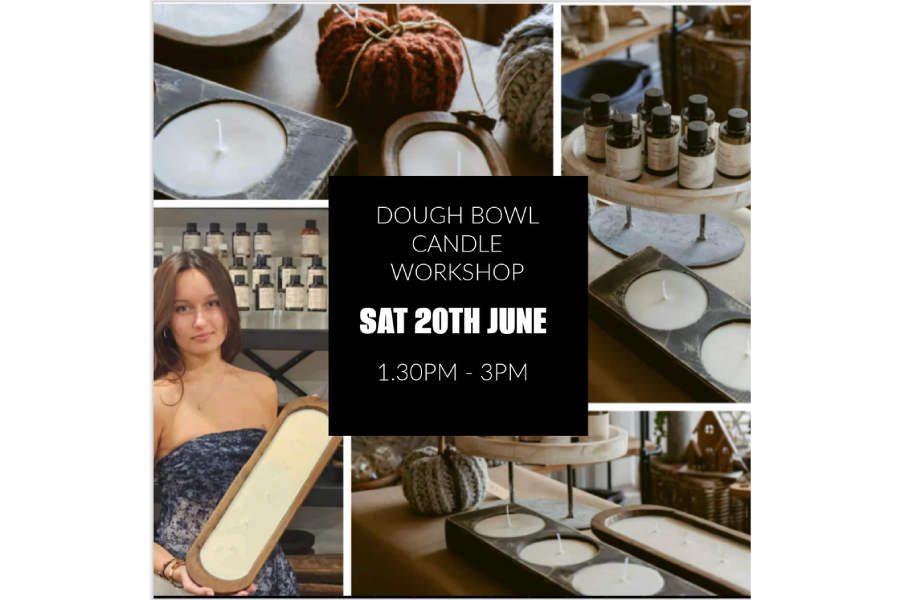 The Barn Door Studio Dough Bowl Candle Pouring Workshop