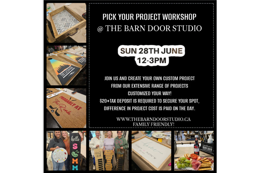 The Barn Door Studio Pick Your Project Crafty Workshop