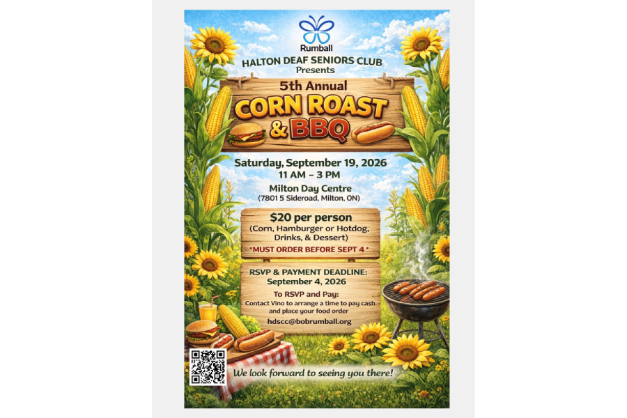 Halton Deaf Seniors Club – 5th Anniversary Corn Roast & BBQ