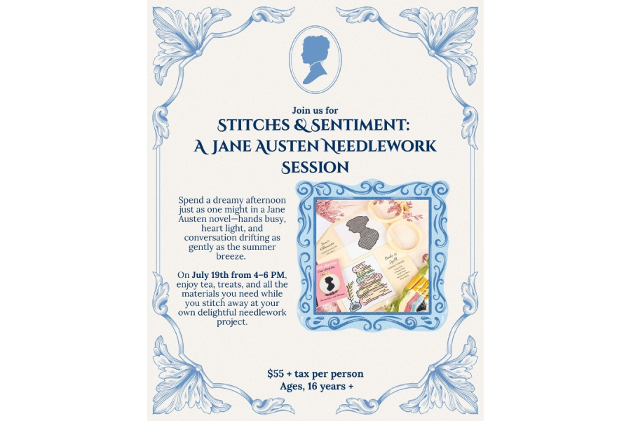 Stitches & Sentiment: A Jane Austen Needlework Session